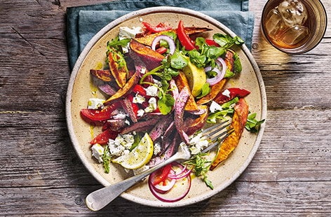 Image of "Greek-style lamb and sweet potato salad"