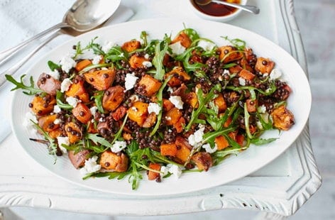Image of "Sweet potato, lentil and feta salad"