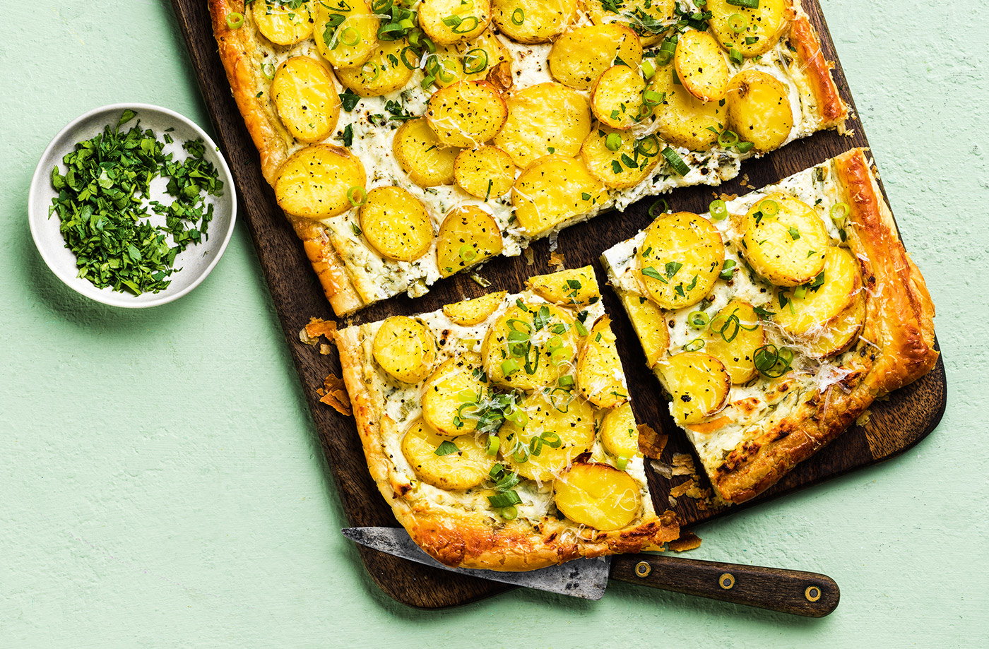 Baby potato tart