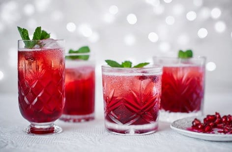 Image of "Campari and pomegranate spritz"