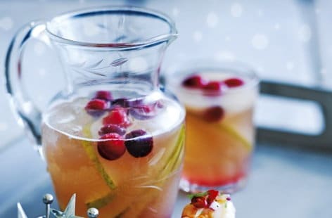 Image of "Frosted pear and cranberry punch"