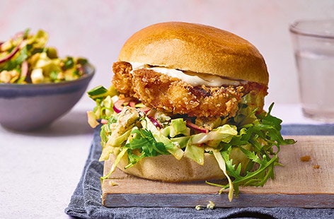 Image of "Spiced cauliflower steak burgers"