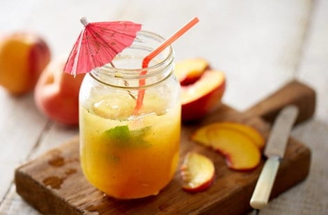 Image of "Peach and mint fizz"