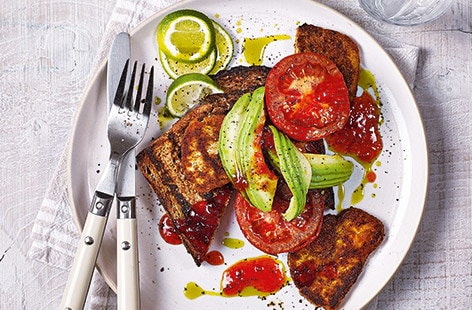 Image of "Spiced halloumi fry-up"