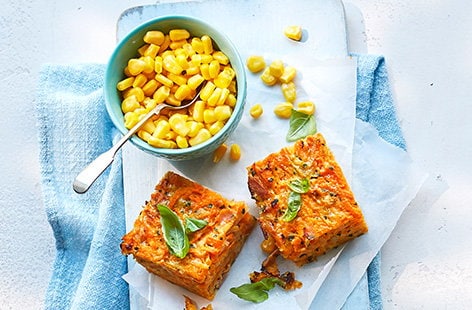 Image of "Ham and sweet potato slice"