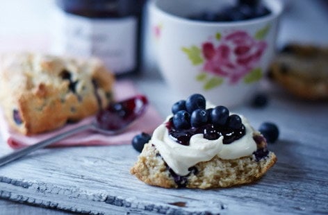 Image of "Blueberry and clotted cream scones"