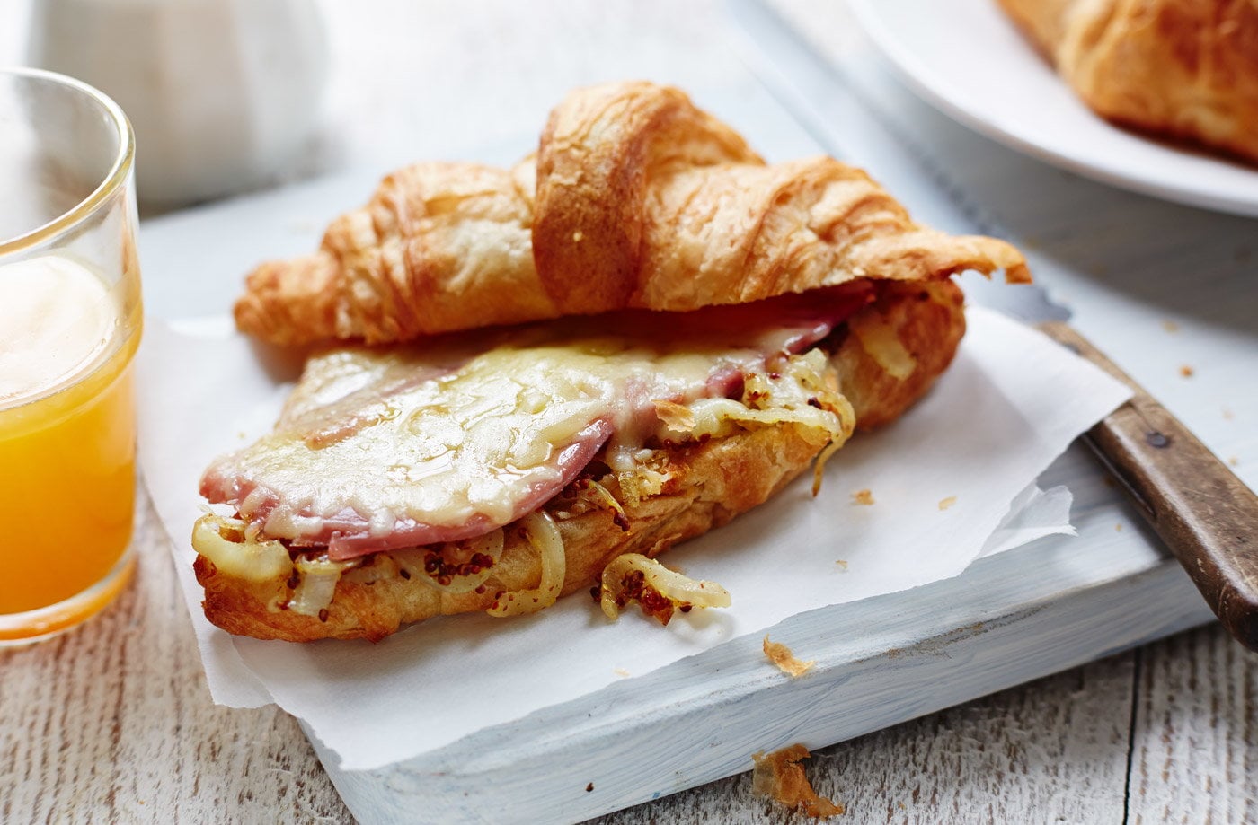 Leftover savoury croissants