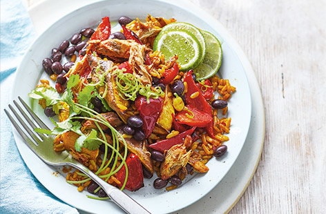 Image of "Mexican-style mackerel and rice"