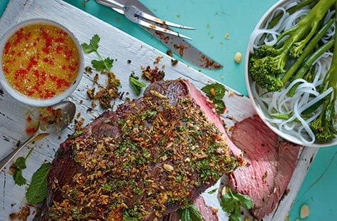 Image of "Vietnamese beef with chilli and lime dressing"