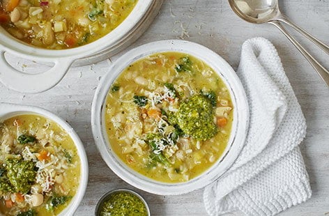 Image of "Tuscan-style winter vegetable soup"