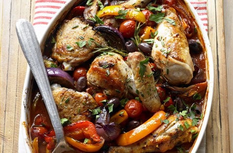 Image of "Chicken and pepper cacciatore"