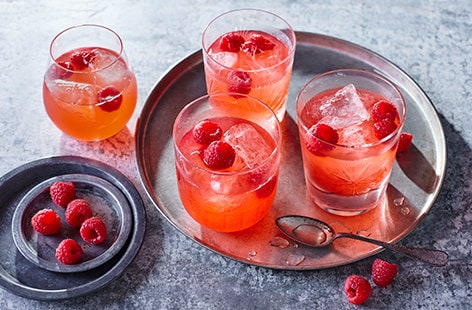 Image of "Raspberry whisky sour"