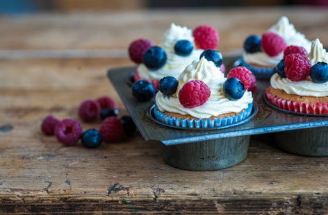 Image of "William Drabble’s victoria sponge cupcakes"