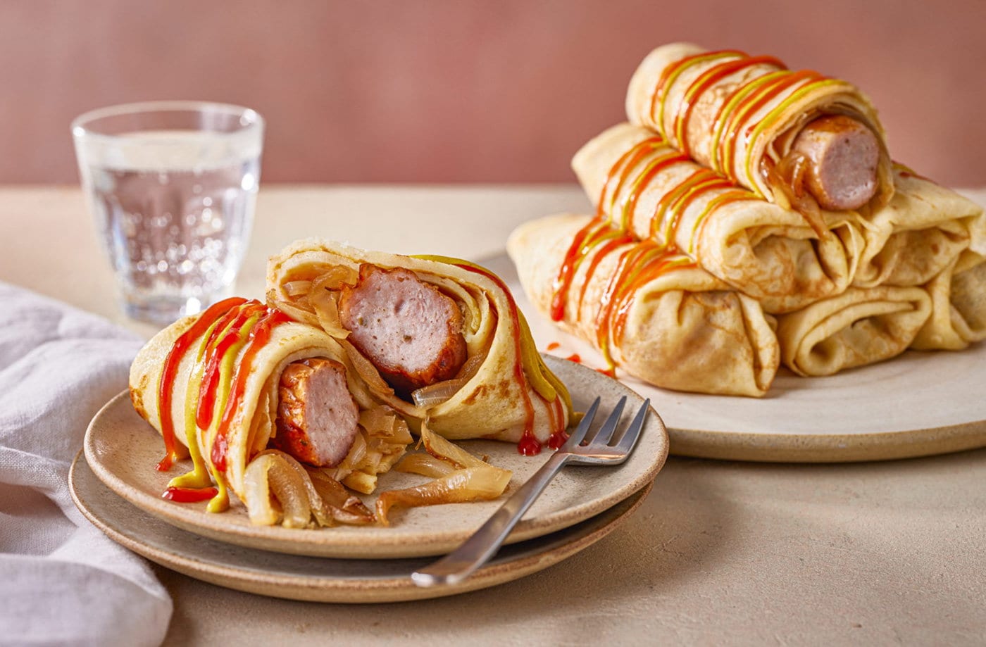 Hot dog pancakes