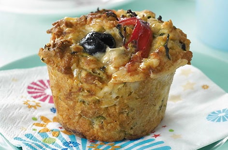 Image of "Courgette and Cheddar cheese muffins"