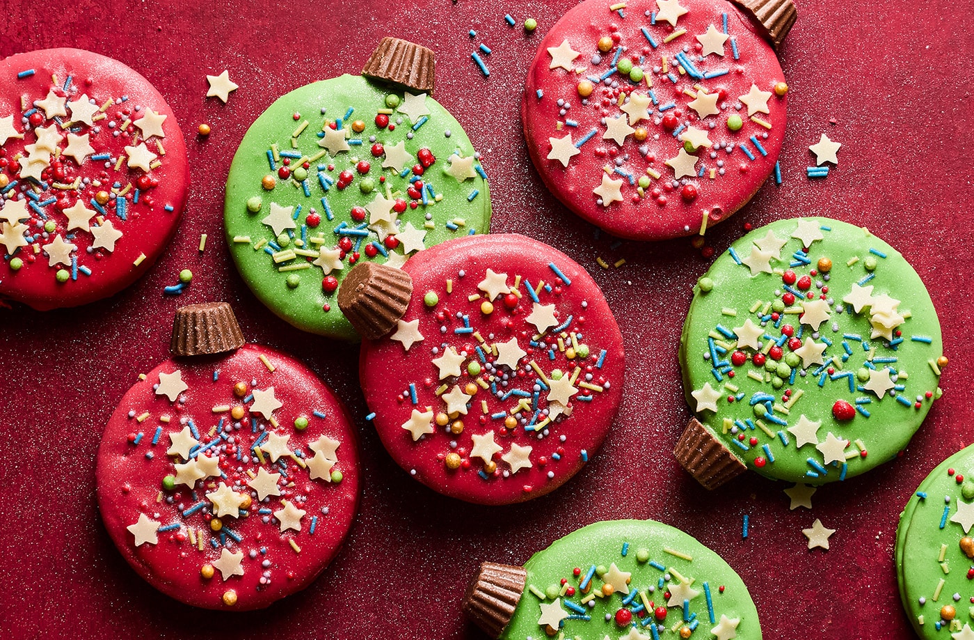 Bauble biscuits