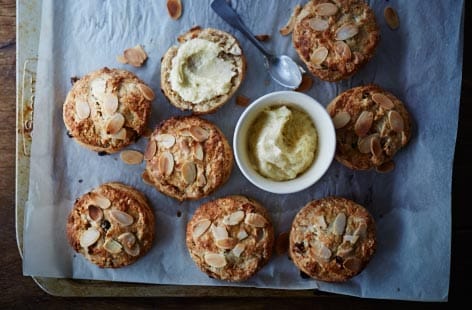 Image of "Mincemeat scones with brandy butter "