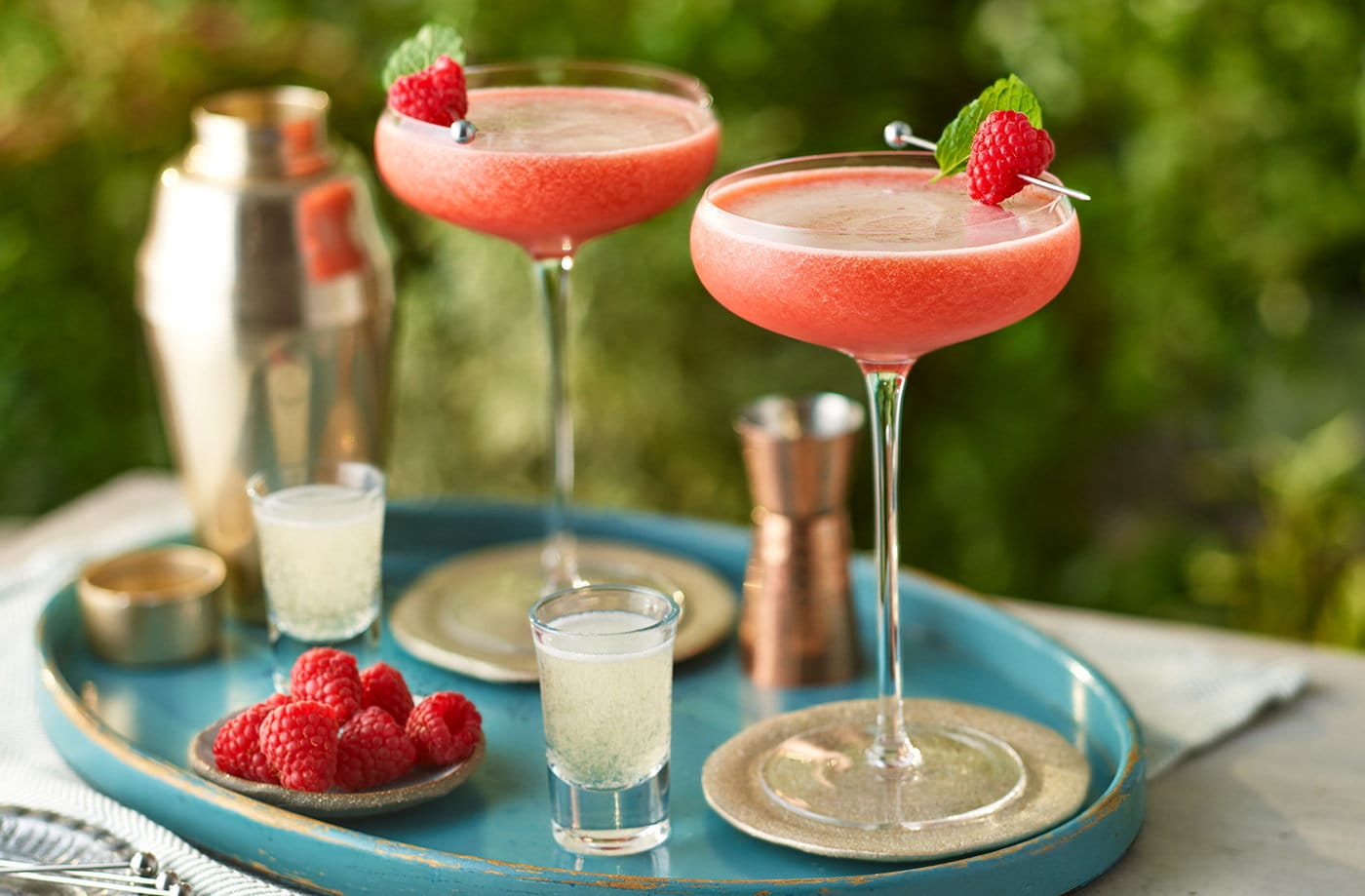 Raspberry passion martini