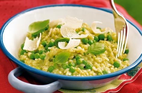 Image of "Pea and pesto risotto"