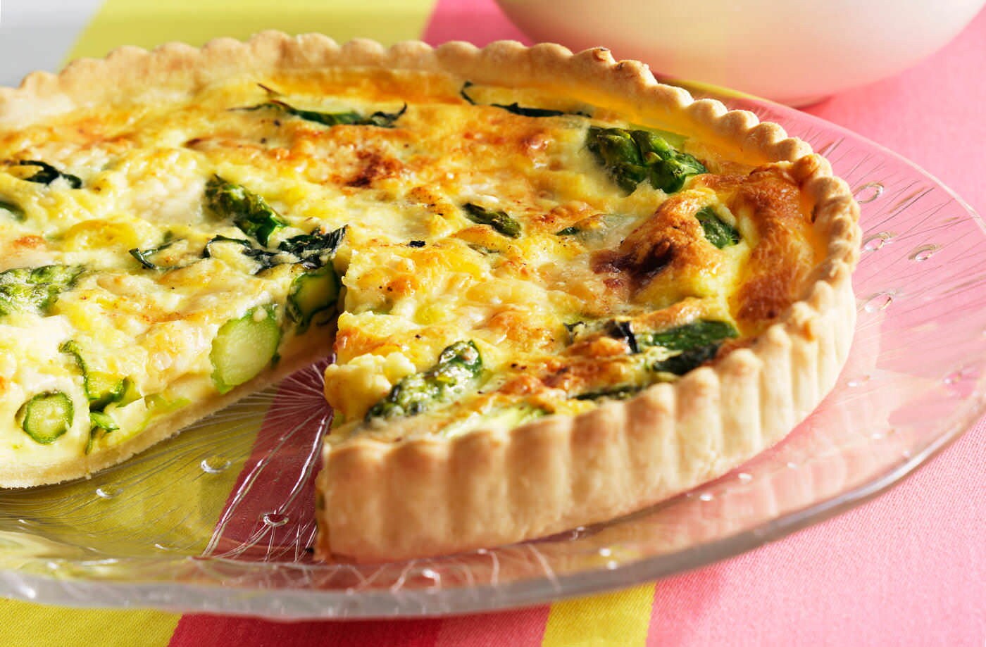Green asparagus quiche