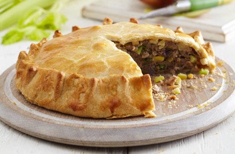 Image of "Pork, apple and celery pie"