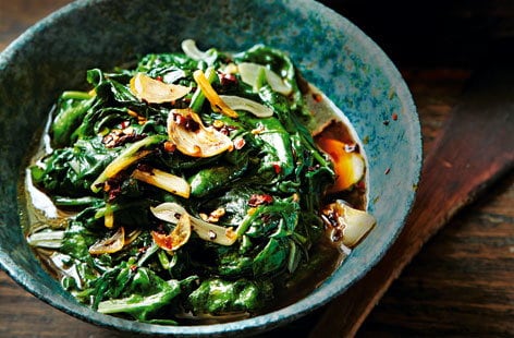 Image of "Garlicky spinach "
