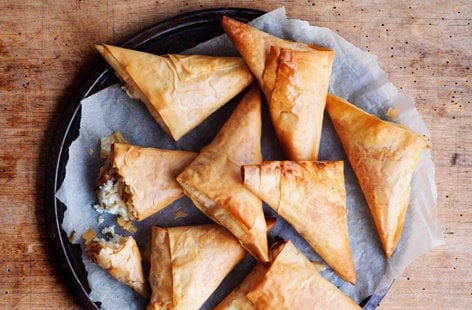Image of "Cheese filo triangles"