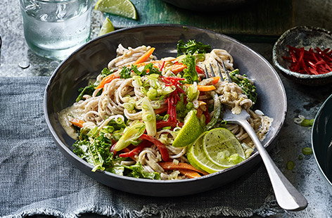 Image of "Veggie peanut noodles"