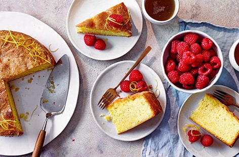 Image of "Dairy-free lemon drizzle cake"