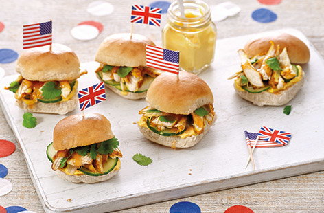 Image of "Coronation chicken sliders"
