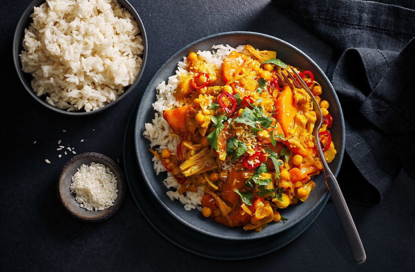 Thai red jackfruit curry