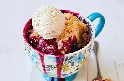 Image of "Blueberry muffin cobbler"