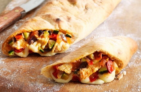 Image of "Chicken pizza calzone"