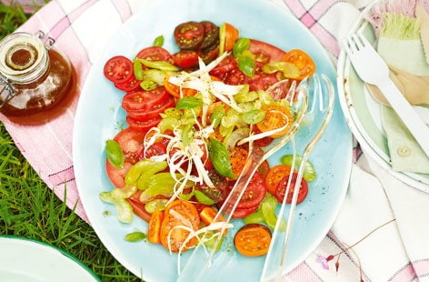 Image of "Bloody Mary tomato salad"