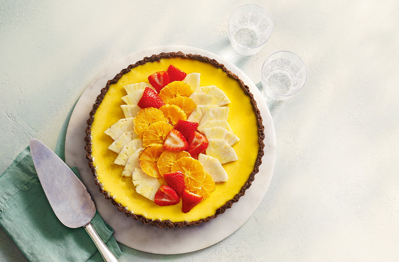 Craig's sunset fruit tart