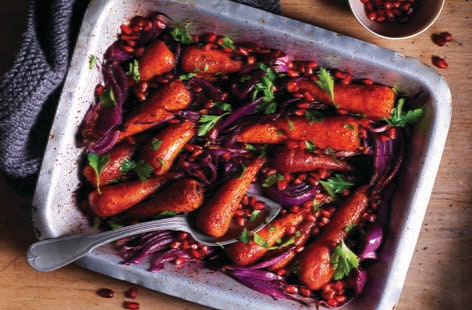 Image of "Roasted carrots and red onions with sumac"
