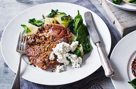 Image of "Dukkah-spiced lamb with feta"