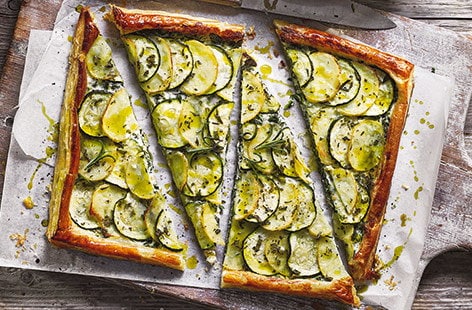 Image of "Potato and courgette tart"