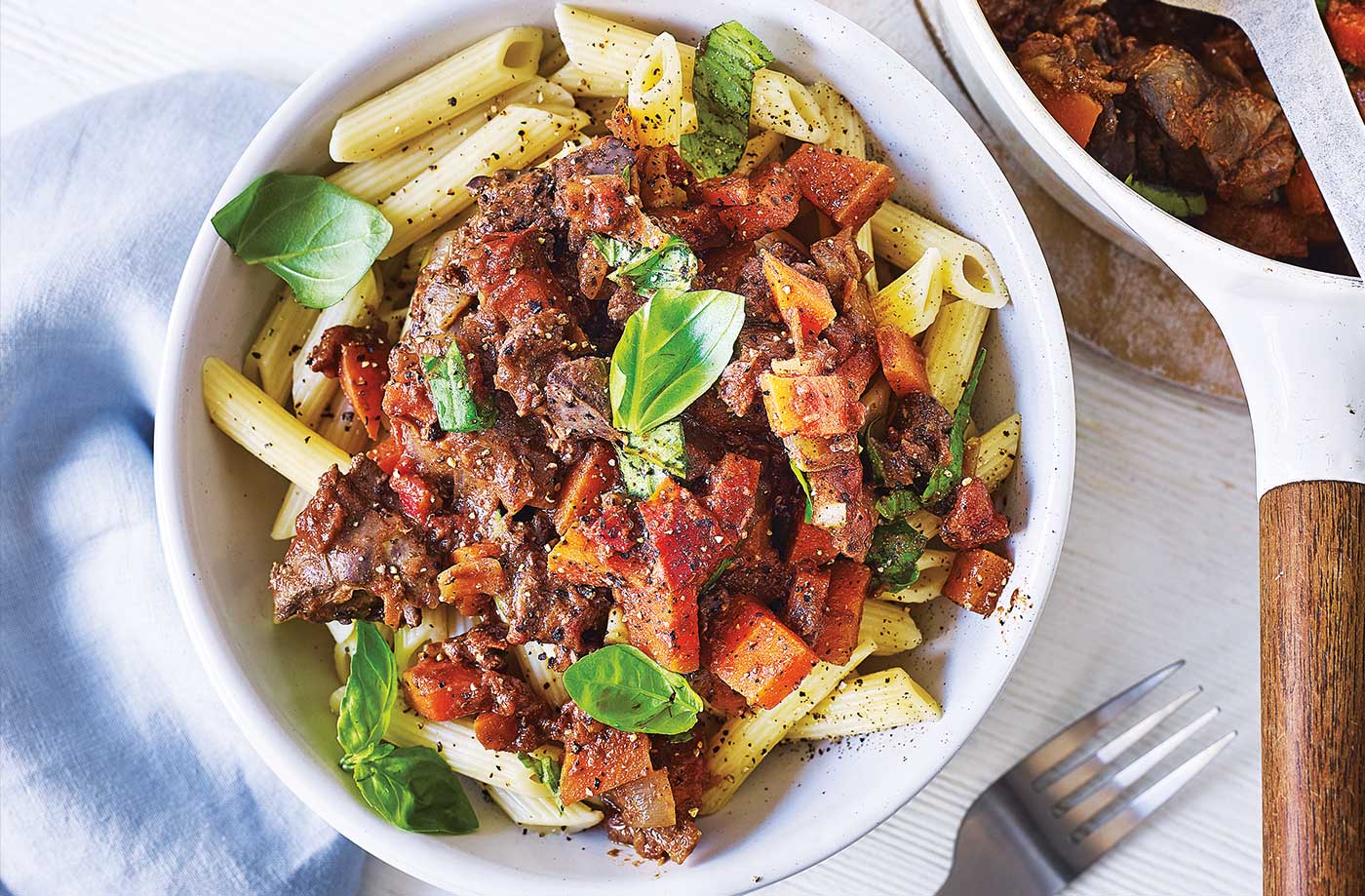 Chicken liver and tomato ragu
