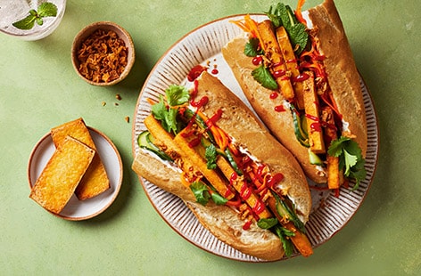 Image of "Smoky tofu bánh mì"