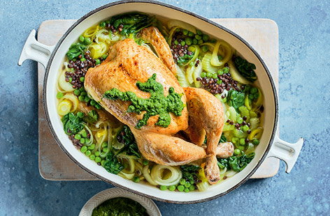 Image of "One-pot pistou chicken"
