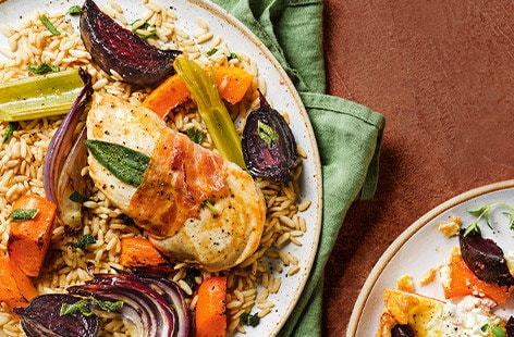 Image of "Chicken and root veg traybake"