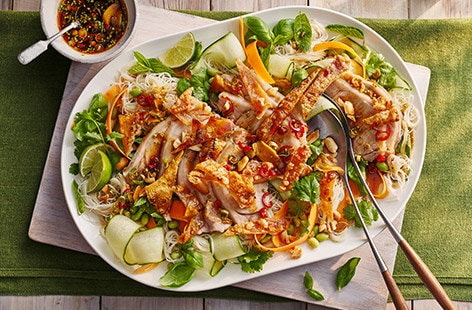Image of "Sue's 'dive in' crispy pork noodles"