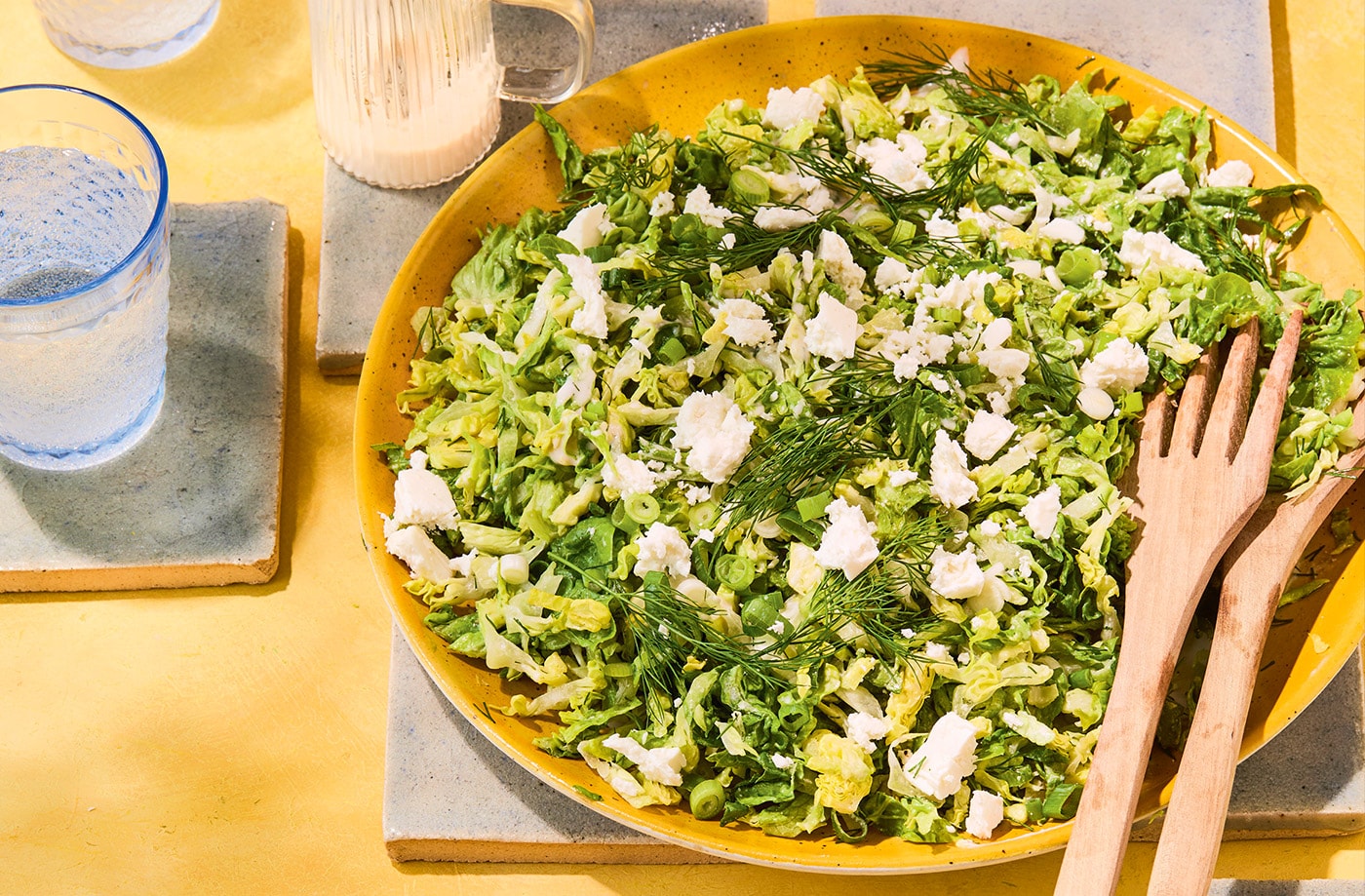 Helena Moursellas' maroulosalata with creamy feta dressing