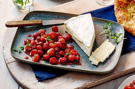 Image of "Roasted grapes and brie board"