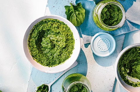 Image of "Spicy spinach sauce"