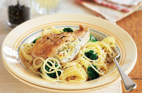 Image of "Lemon and thyme chicken with spaghetti"