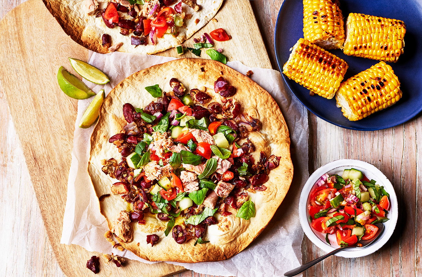 Giant tuna tostadas