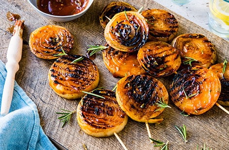 Image of "BBQ onion steaks"