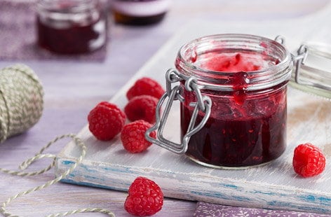 Image of "Fridge raspberry and rose jam"
